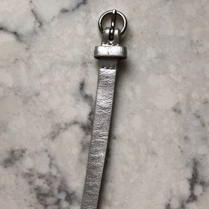 JCREW Skinny Metallic Leather Belt